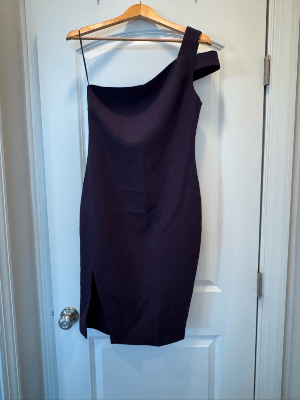 Likely One-Shoulder Navy Cocktail Dress